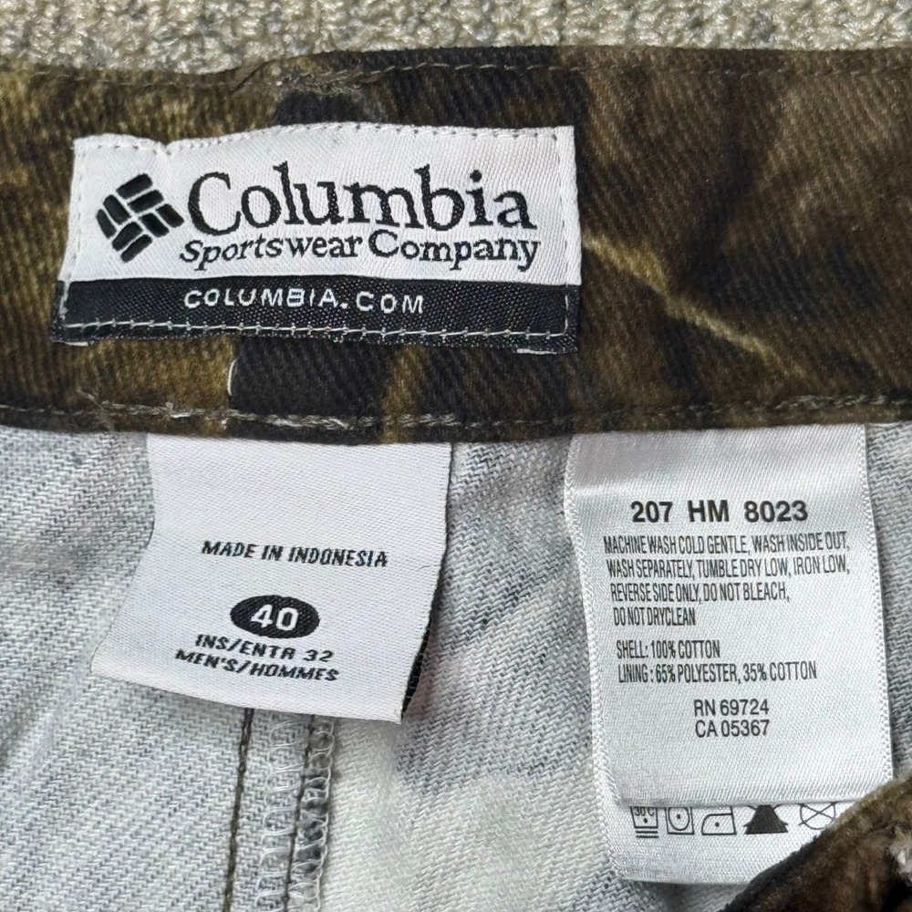 Columbia Camo Cargo Pants Mens 40x32 Hunting Outdoor Tactical Utility Workwear - Picture 3 of 11